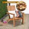 Costway Patio Acacia Wood Adirondack Chair Lounge Armchair sturdy Outdoor Garden Yard